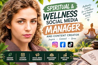 manage your spiritual wellness social media and create content