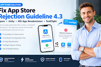 fix app store rejection guideline 4 3 spam unity ios app resubmission testflight