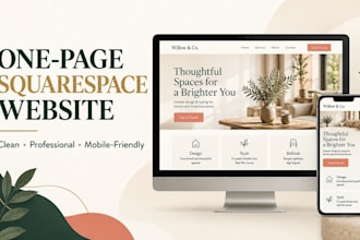 build a polished squarespace landing page