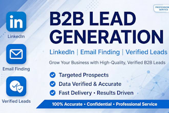 do accurate data entry, b2b lead generation and web research