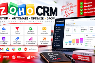 do zoho CRM migration, setup sales pipeline setup, zoho automation, integration