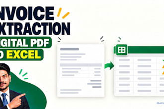 automate PDF invoice extraction to excel with python