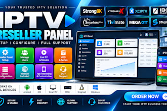 configure reseller panel, strong8k, trex,megaott,dream4k,b1g,extraott, reseller