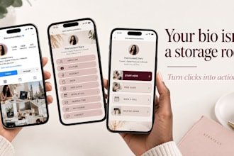 build your linktree or link in bio for instagram and tiktok