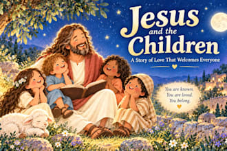 watercolor childrens bible storybook