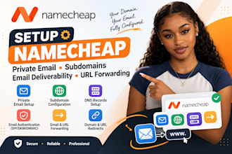 setup namecheap private email subdomains email deliverability URL forwarding
