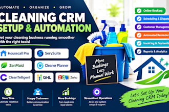 housecall pro servsuite zenmaid cleaner planner cleantelligent ghl zoho setup