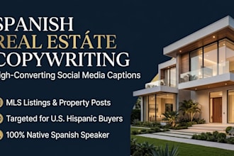write high converting spanish real estate copy for social media