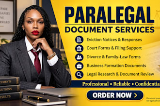 draft court pleadings, motions, complaints, petition and appeals