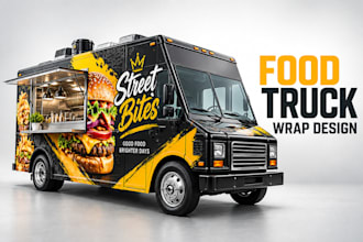 design food truck wrap box truck wrap van wrap trailer wrap vehicle wrap