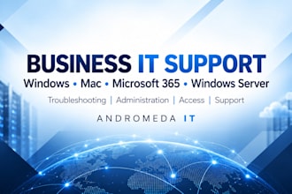 provide IT support for windows,mac and microsoft 365 or windows servers