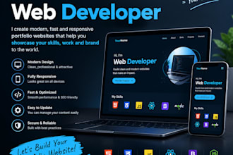 create portfolio, restaurant, salon website to sell your service over the world