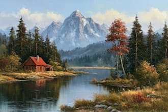 landscape oil painting art