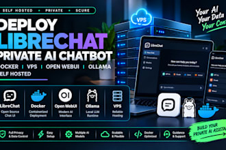 deploy librechat private ai chatbot docker vps open webui ollama self hosted