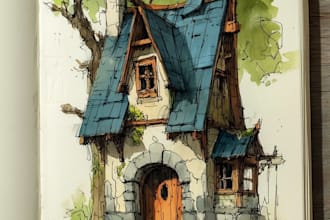 turn your home into watercolor painting