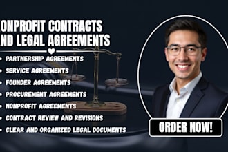 draft nonprofit contracts and legal agreements