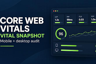 audit your core web vitals and create a website speed fix plan