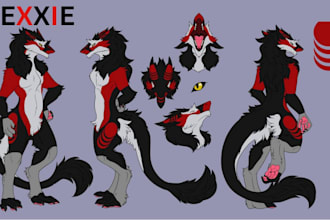 draw furry reference sheet furry ref sheet nsfw furry art anthro illustration