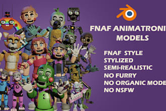 model your fnaf character in blender
