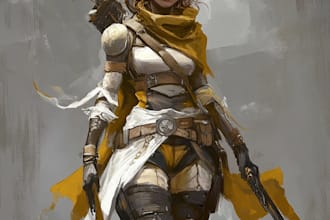 design a character anime