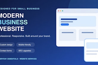 design a mobile friendly small business website
