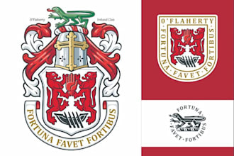 design a luxury emblem or coat of arms logo