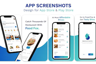 design custom high converting google play, app store screenshot, app screenshots