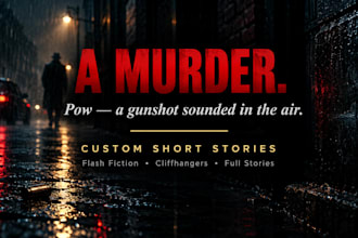 write a gripping short story with a cliffhanger for you
