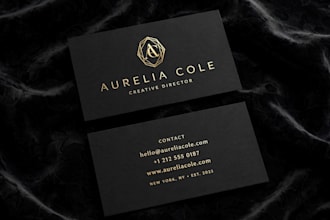 design modern luxury business card and visiting card