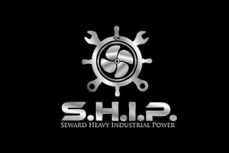 design nautical themed logo including company name