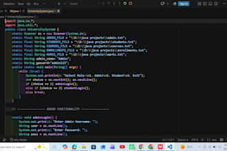 develop custom java applications and fix bugs in java code