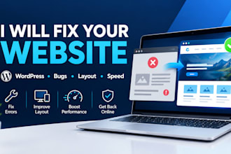 fix and repair your wordpress website