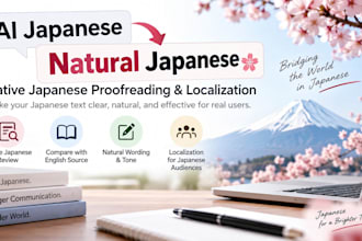 proofread and localize ai translated japanese