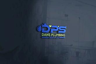 design a professional plumbing, hvac and cleaning logo