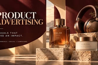 create professional product advertisement designs
