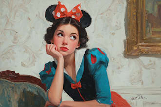 do disney cartoon portrait