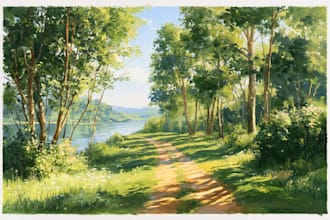landscape oil painting art