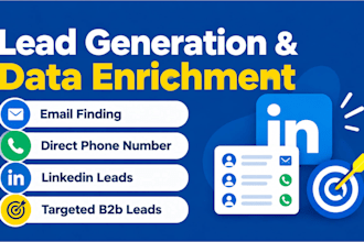data enrichment linkedin lead, direct phone number with b2b leads