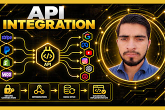 do API intergration and development, fix API and connect third party api service