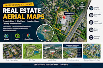 do aerial map commercial real estate google maps and illustrated draw, logo qgis