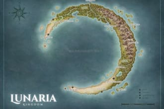 draw a custom map for fantasy, scifi, book or boardgame