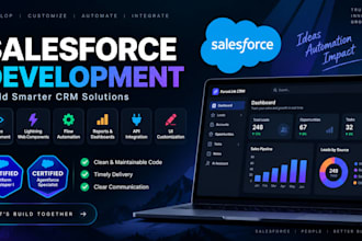 develop salesforce apex, lwc, flow and automation