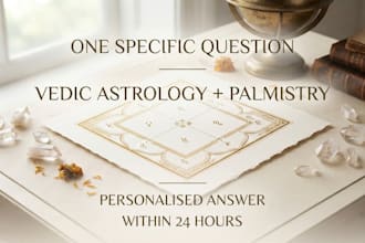answer one question vedic astrology palmistry 24 hr