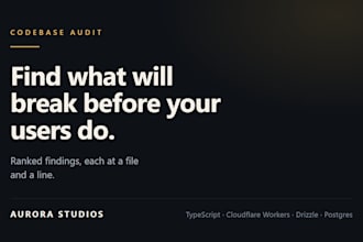 audit your typescript, cloudflare workers or drizzle codebase