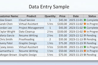 do accurate typing and data entry