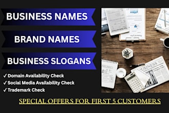 create business names brand names and slogans