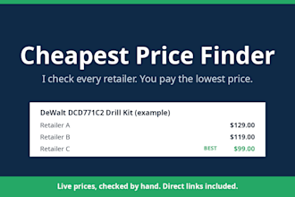 research your competitors pricing and show where you stand