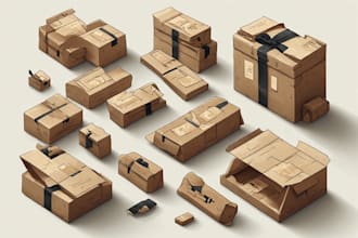do carton box, delivery and card box design