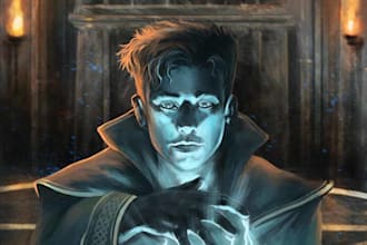 create a stunning fantasy book cover design