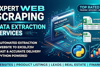 python web scraping or data extraction